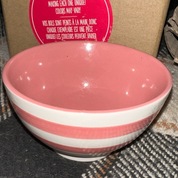 NEW in box! Set of 4 Thirty One ice cream bowls-striped multi-color - Picture 3 of 8